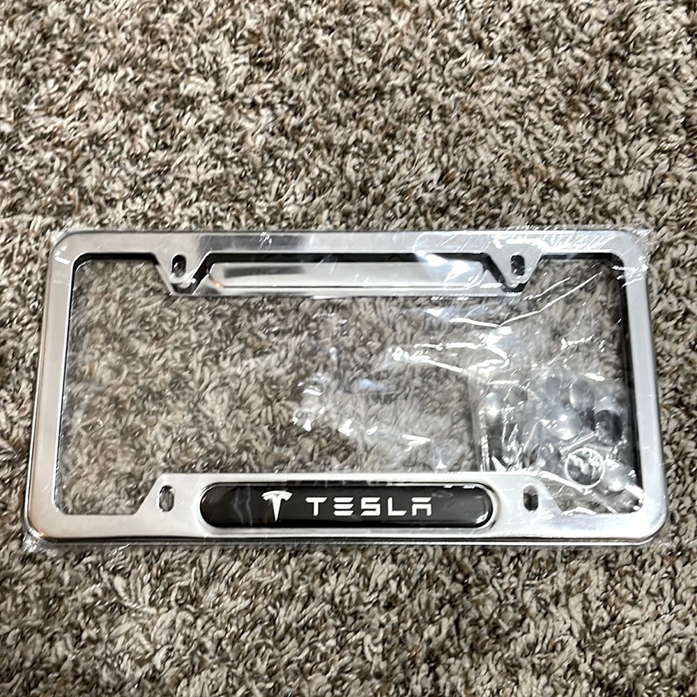Tesla car plate frame (Metal)